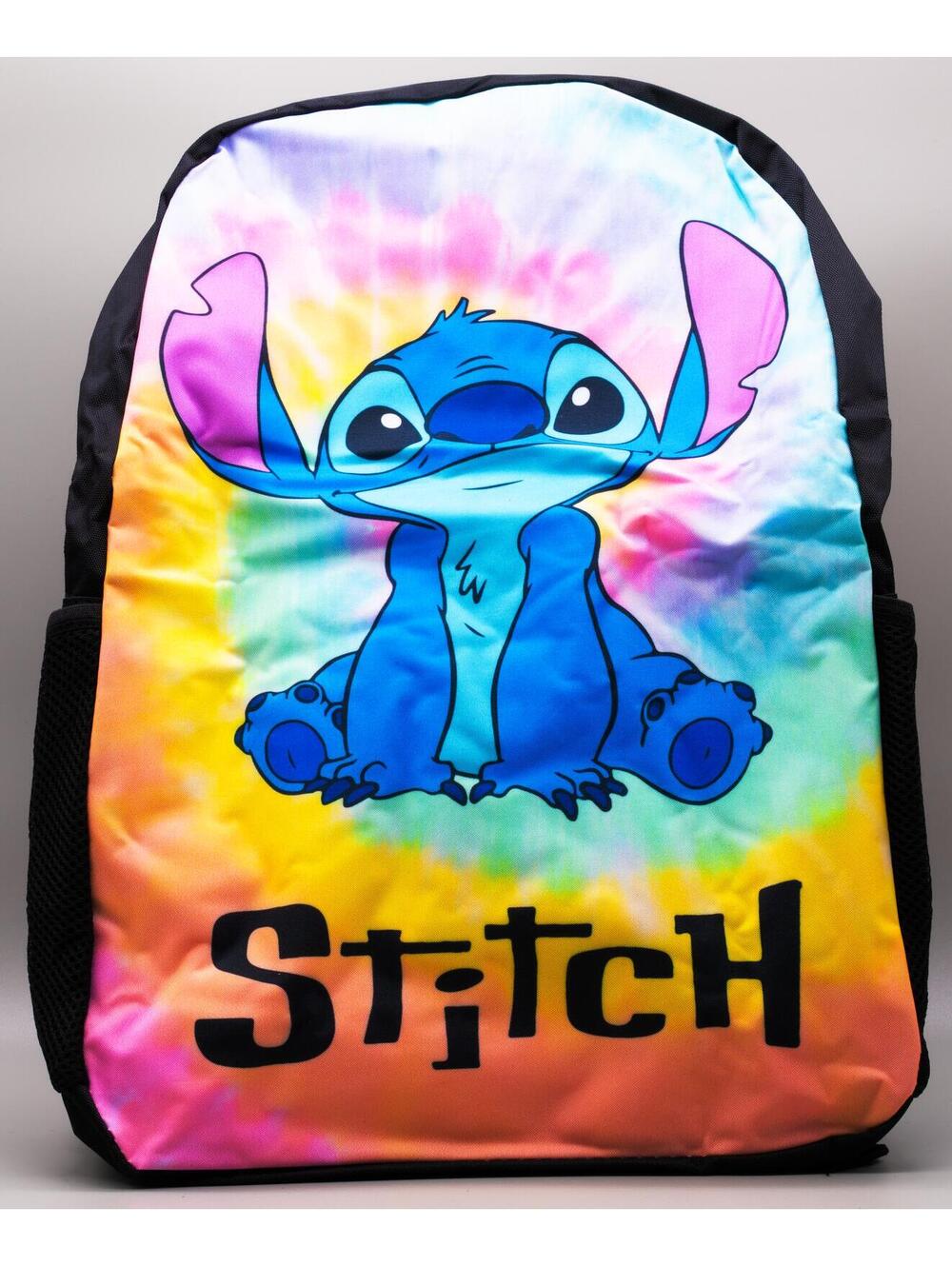 Stich Disney Tie-dye Background 3pc Backpack Set